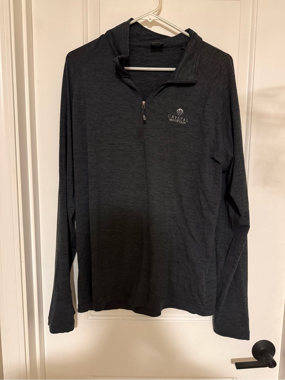 Crystal Mountain Charcoal Half-Zip Pullover